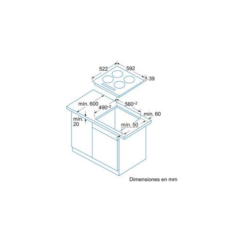 VITROCERAMICA BALAY 3EB714LR INTEG 60CM