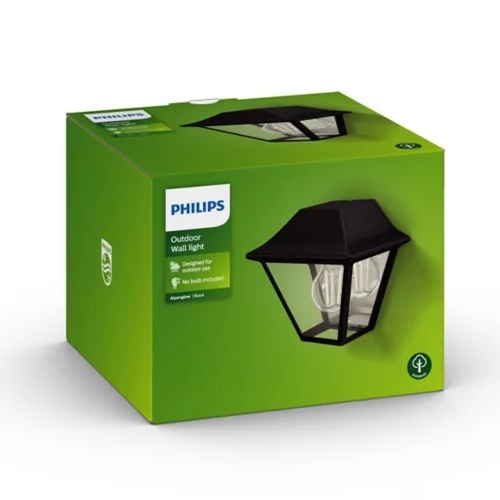 APLIQUE PHILIPS ALPENGLOW 1X42W NEGRO 1649430PN