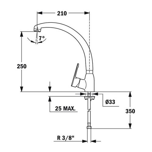 GRIFO TEKA 8191462 MN CROMO