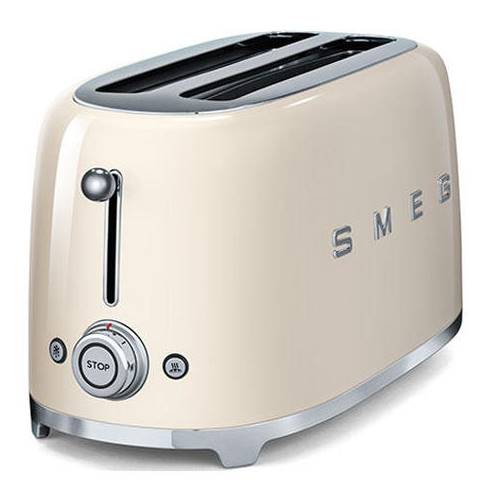 TOSTADOR SMEG TSF02CREU CREMA 4 REBANAD