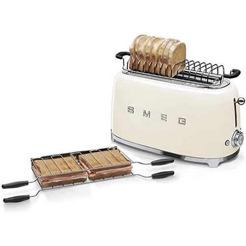 TOSTADOR SMEG TSF02CREU CREMA 4 REBANAD