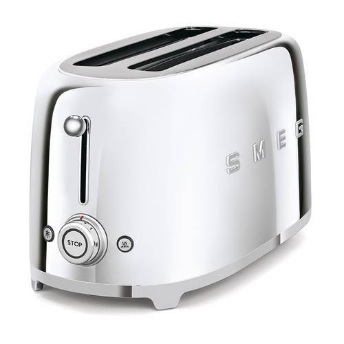 TOSTADOR SMEG TSF02SSEU CROMO 4 REBANAD