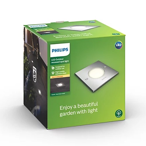 FOCO PHILIPS CRUST 1X3W INOX 915005395601