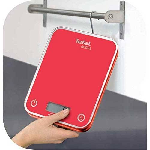 BALANZA TEFAL BC5003V2 COCINA OPTISS ROJA