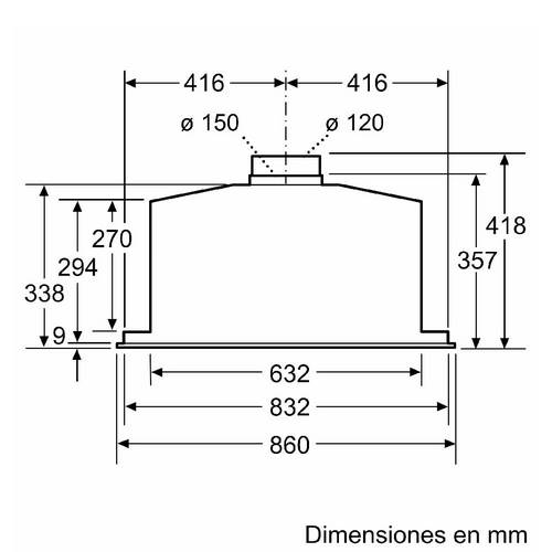 CAMPANA BOSCH DHL885C GRUPO FILTRANTE