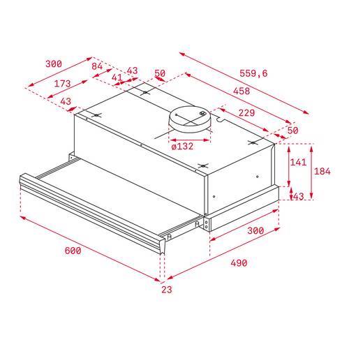 CAMPANA TEKA CNL6400 INOX 40436800 EXTRAIBLE