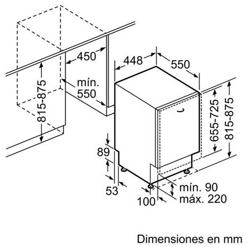 LAVAVAJILLAS BALAY 3VT304NA 45CM INTEGR