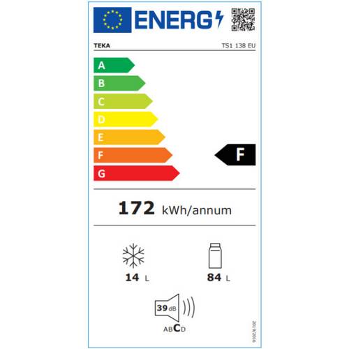 FRIGORIFICO TEKA TS1138 BLANCO BAJO ENC 40607710