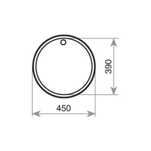 FREGADERO TEKA 10108035 REDONDO 45 1C CEST C/REB
