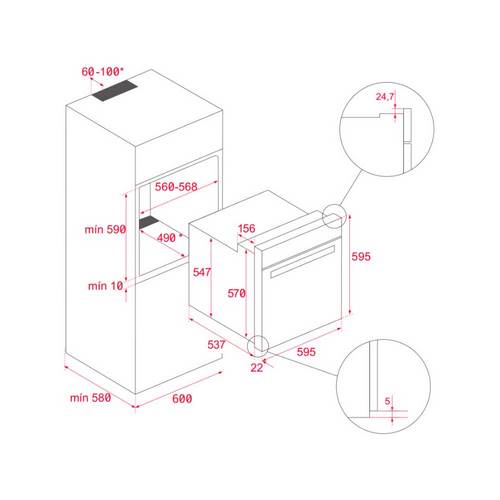 HORNO TEKA HSB630WH MULTIF 41560131 41560135