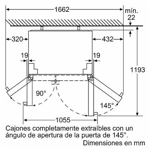 FRIGORIFICO BOSCH KAG90AW204 AMERICANO BL