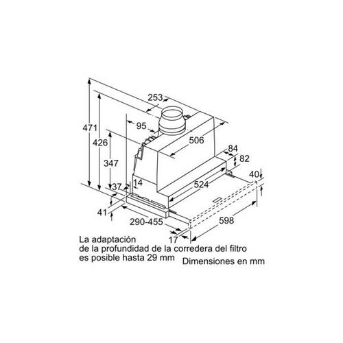 CAMPANA BALAY 3BT860X TELESCOPICA 60CM ACERO