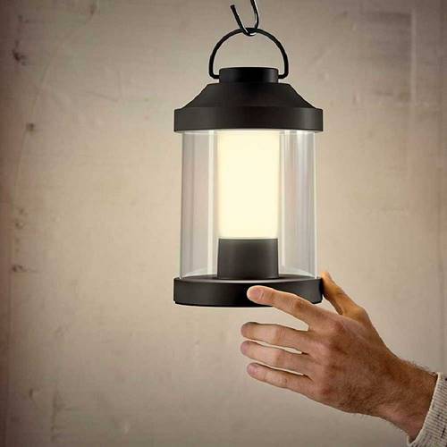 LAMPARA MESA PHILIPS ABELIA 1X3W NEGRA 1736030P0