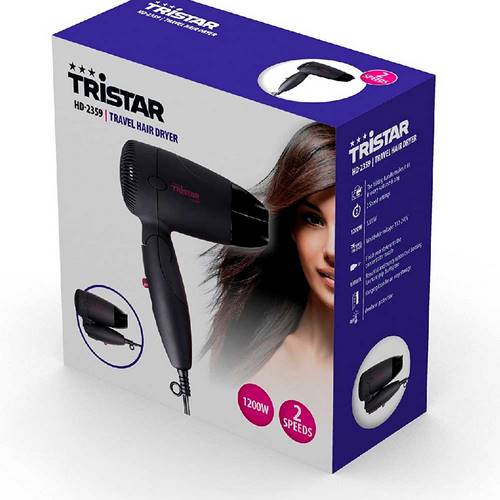 SECADOR TRISTAR HD2359 PELO 110-230V MANGO PLEGABL