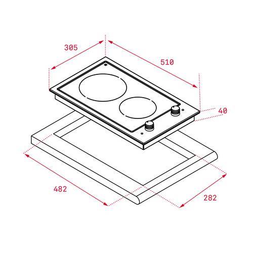 VITROCERAMICA TEKA EFX301 2H 40214405