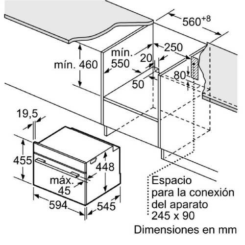 MICROONDAS BOSCH CFA634GS1 45CM