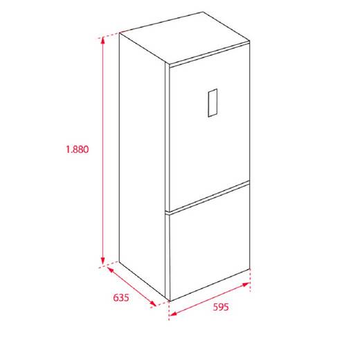FRIGORIFICO TEKA NFL320C INOX COMB 40672003