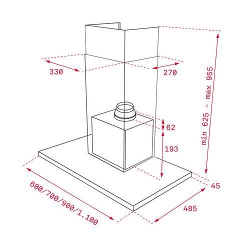 CAMPANA TEKA DLH1186T DECORATIVA PARED 40487183