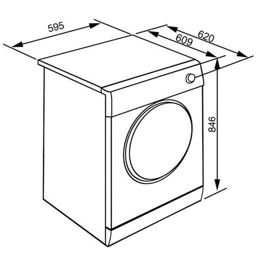SECADORA SMEG DHT83LES CONDEN 8KG BL BOMBA CALOR