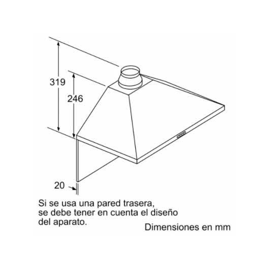 CAMPANA BALAY 3BC666MX DECORATIVA 60CM