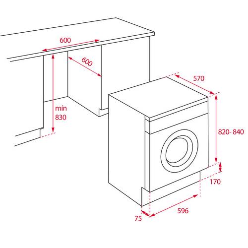 LAVADORA TEKA LI51280 C.FR 8KG 1200RPM 40830060
