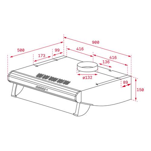 CAMPANA TEKA C9420 INOX DECORATIVA 40466250