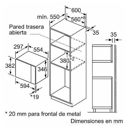 MICROONDAS BALAY 3CP4002X0 20L