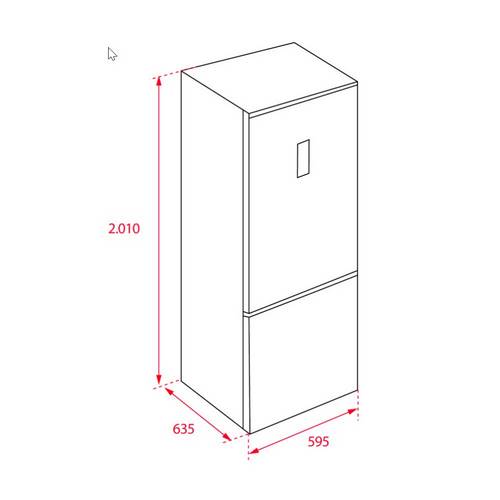 FRIGORIFICO TEKA NFL430SE COMBI INOX 40672030