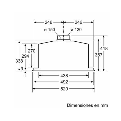 CAMPANA BALAY 3BF267EX INOX 52CM INTEG