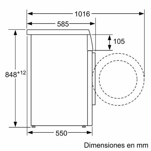 LAVADORA SIEMENS WU14Q468ES C.FR BL 8KG 1400RPM