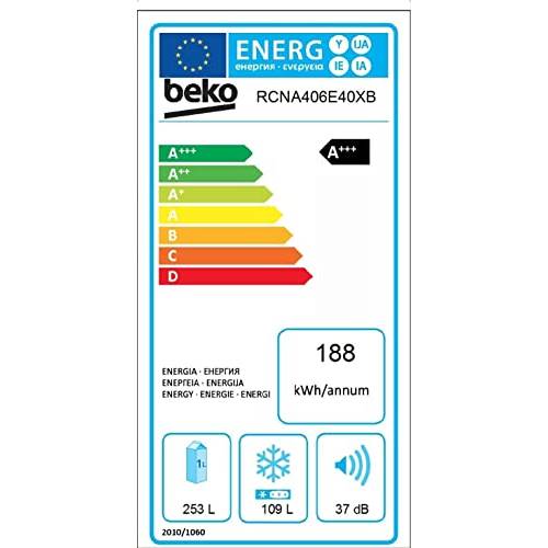 FRIGORIFICO BEKO RCNA406E40XB COMBI 7522820002