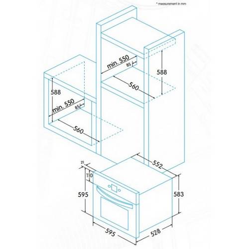 HORNO EDESA EOE5010X/A INOX INDEP 65L 921270260