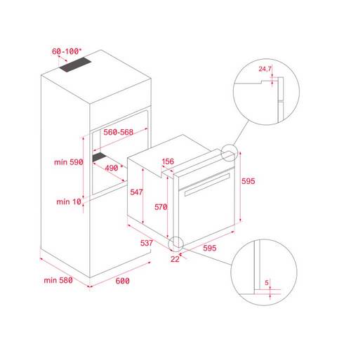 HORNO TEKA HBB510 NEGRO 41560032