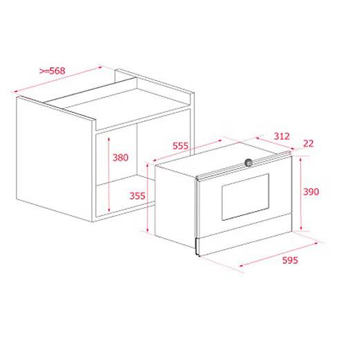 MICROONDAS TEKA ML822BIS R ENCAST GRILL 40584301