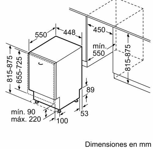 LAVAVAJILLAS BOSCH SPV45IX05E INTEG 45CM