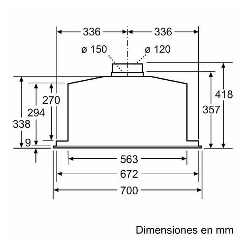 CAMPANA BALAY 3BF277EX GRUPO FILTRANTE INTEGRA