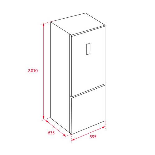 FRIGORIFICO TEKA NFL450SE INOX COMBI 113410000