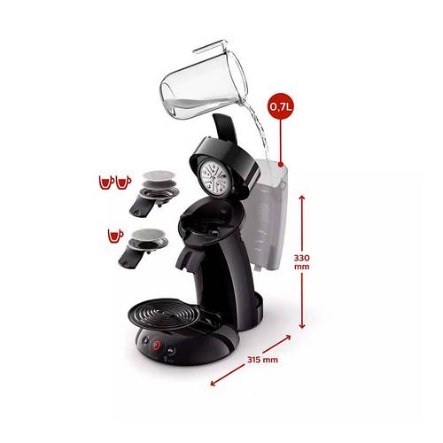 CAFETERA PHILIPS HD6554/61 SENSEOII RAVEN BLACK