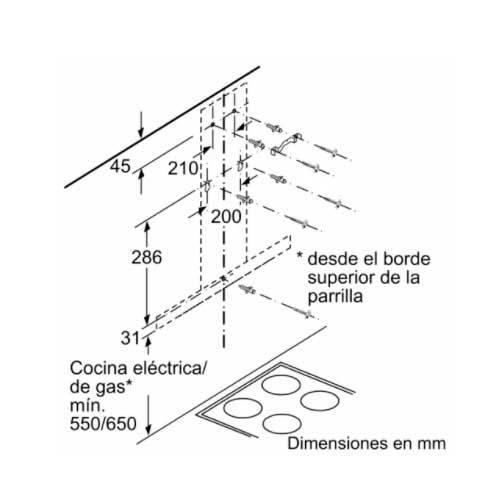 CAMPANA BALAY 3BC076MX DECORATIVA PARED 75CM INOX
