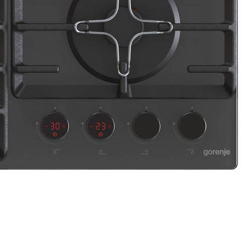 ENCIMERA GORENJE GKTW641SYB GAS NEGRO 4QUEM 60CM