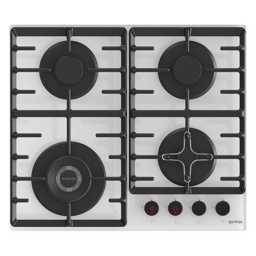 ENCIMERA GORENJE GKTW641SYW GAS BLANC 4QUEM 60CM