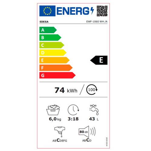 LAVADORA EDESA EWF1060WH C.FR BL 6KG 925270507