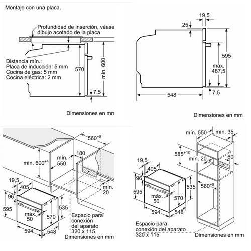 HORNO BOSCH HBA5360B0 MULTIF. NEGRO 60CM
