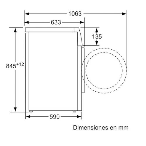 LAVADORA BOSCH WAU28PH1ES C.FR BLANCA 9KG 1400RPM