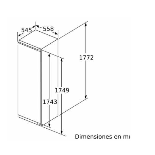 CONGELADOR BALAY 3GIF737F VERT INTEG 177,2X55,8CM