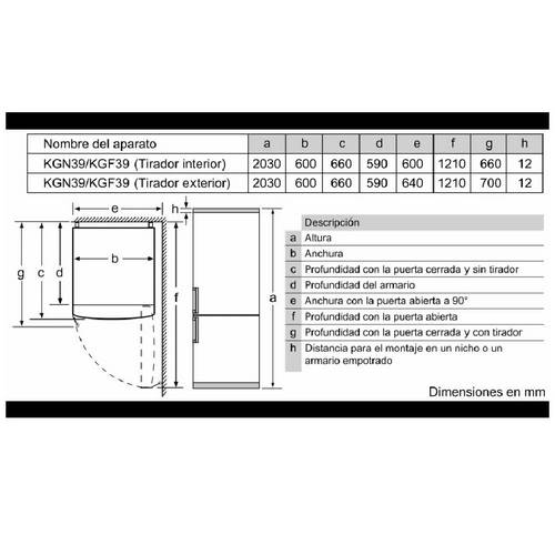 FRIGORIFICO BALAY 3KFD766XI COMBI INOX 203X60CM