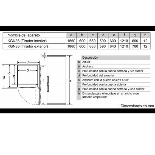 FRIGORIFICO BALAY 3KFD566XI COMBI INOX 186X60CM