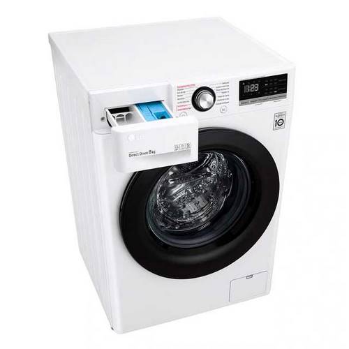 LAVADORA LG F4WV3008S6W C.FR 8KG BL 1400RPM