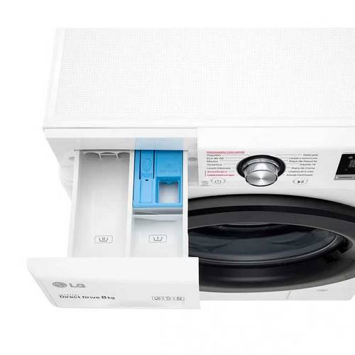 LAVADORA LG F4WV3008S6W C.FR 8KG BL 1400RPM