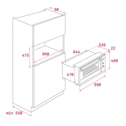 HORNO TEKA HSF900SS MULTIF INOX 90CM 77L 41592220